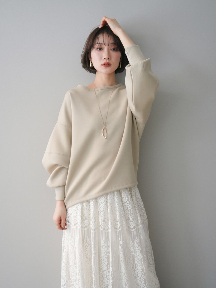 [予約]ライトポンチコクーンプルオーバー/beige