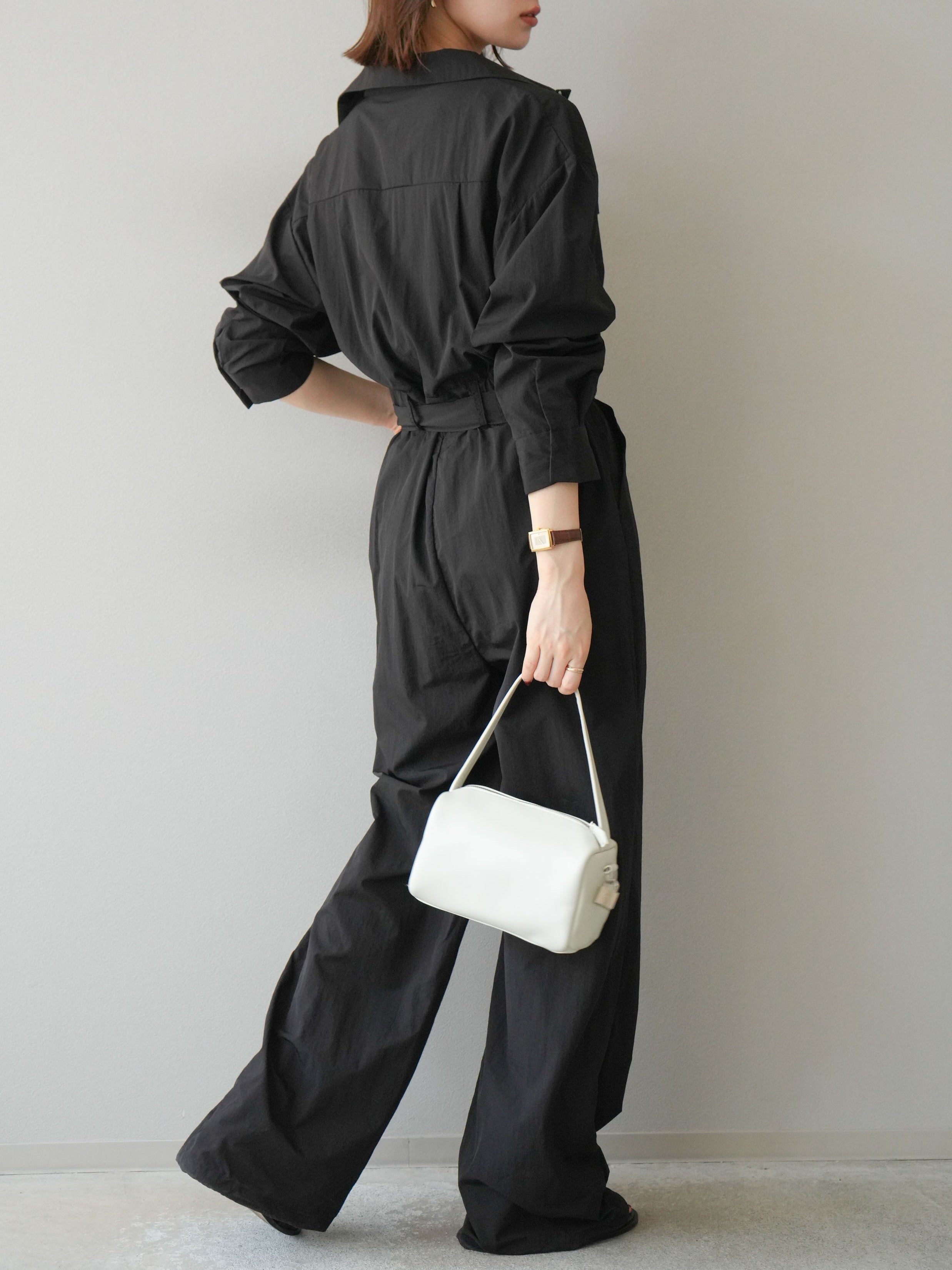【週末SALE】シシクイ　ジャンプスーツ　ブラック one piece / Jumpsuit – SHISHIKUI