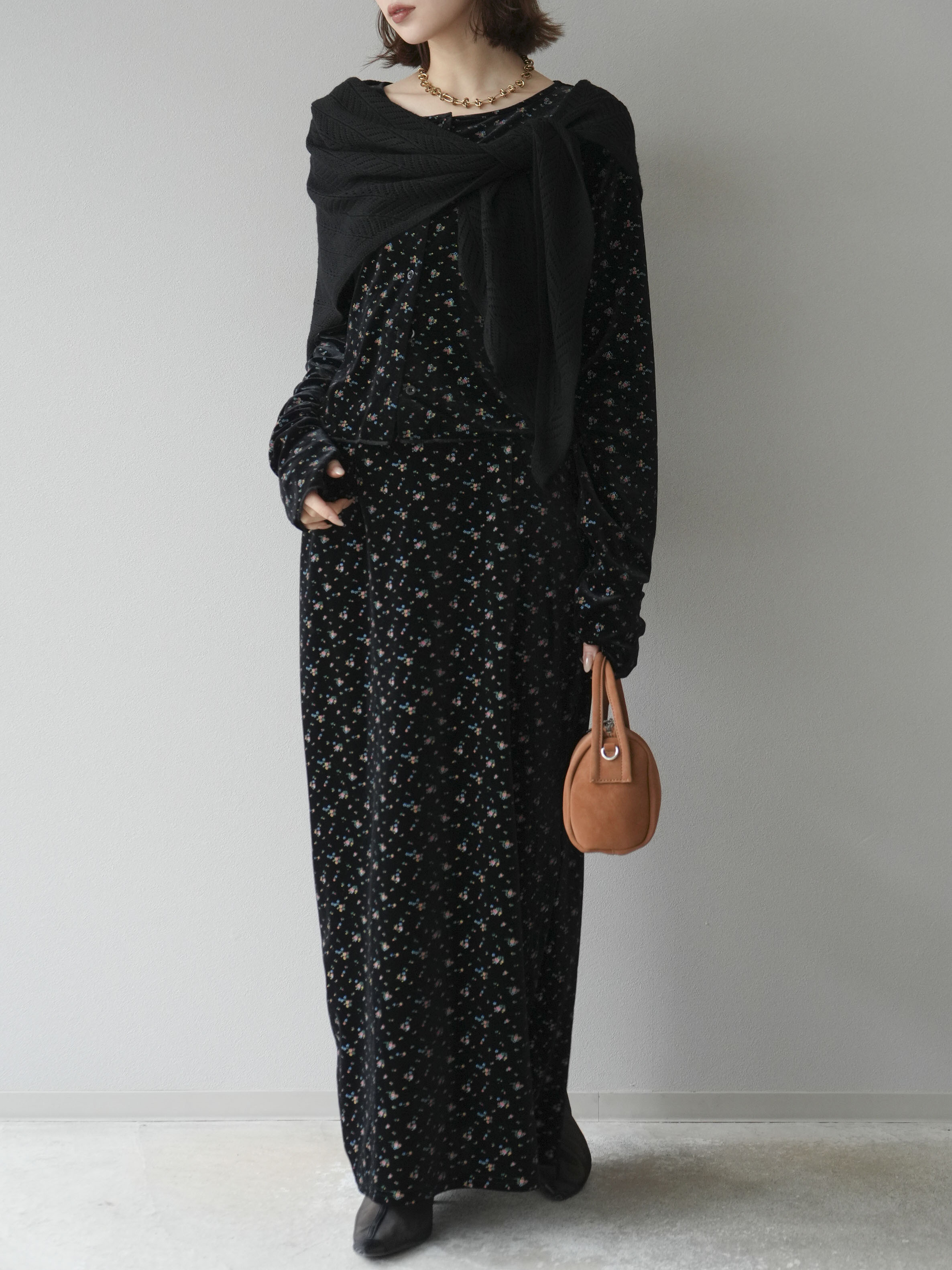 ベロアカーディガン　ベロアスカート　2点 楽天市場】セットアップ ベロア 上下セット 黒 ベロアトップス