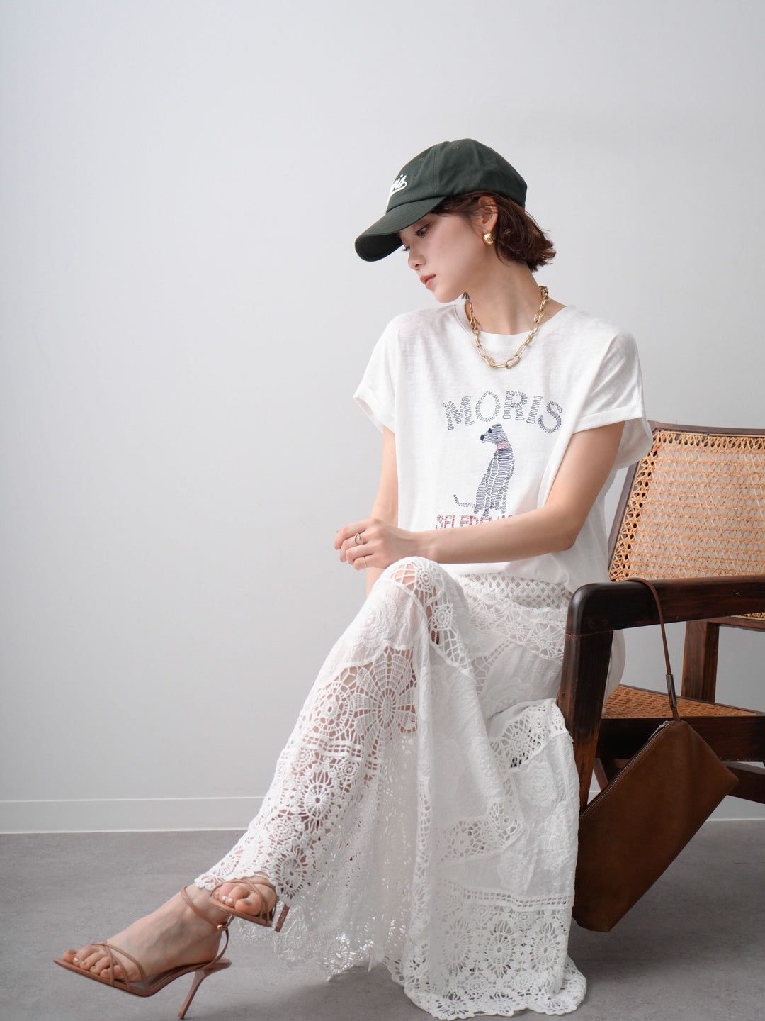 [SET]ドッグエンブロイダリーTEE+ドッグエンブロイダリーTEE(2set)