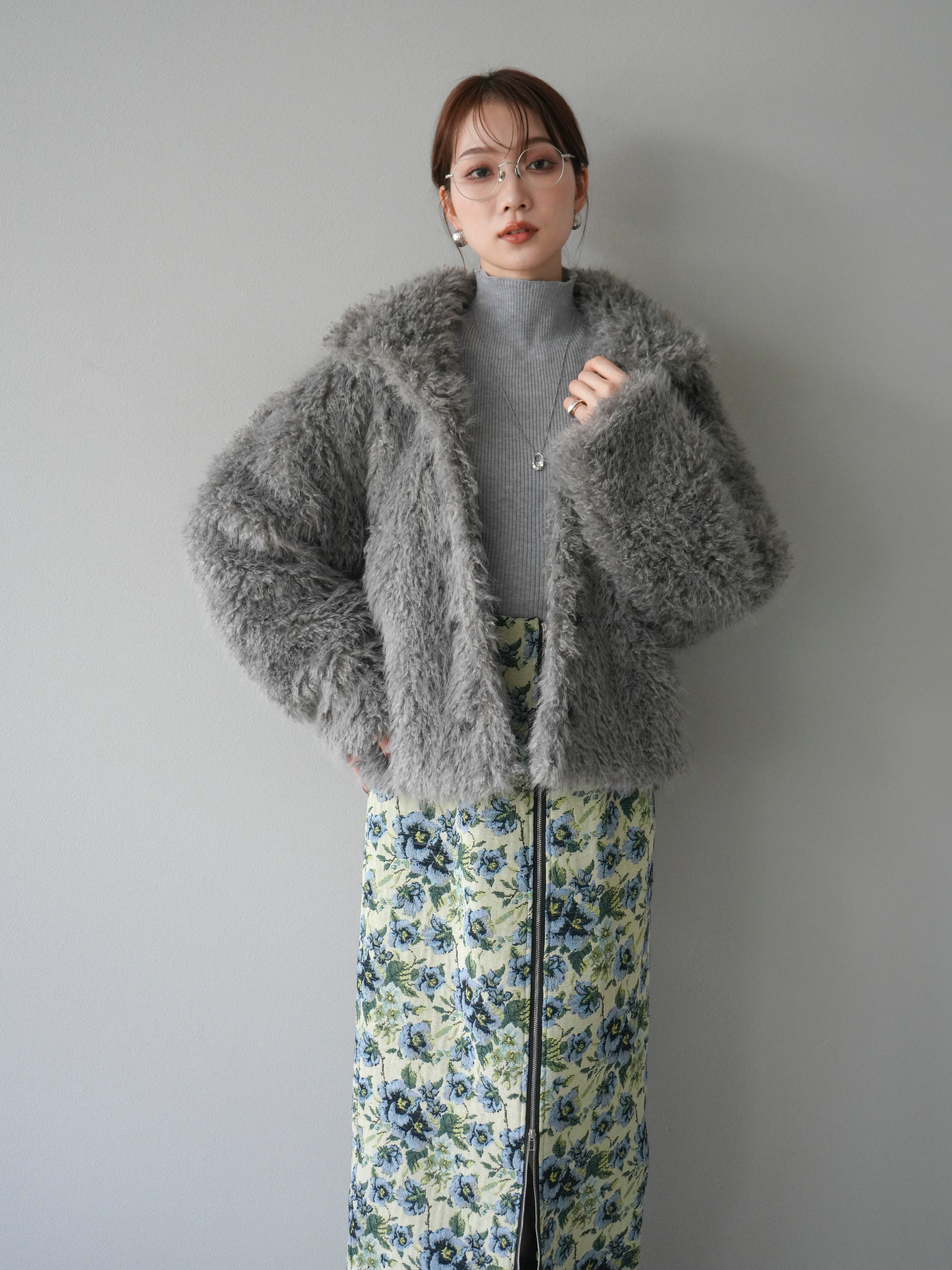 予約]シャギーファースタンド2WAYジャケット/ gray – Lumier