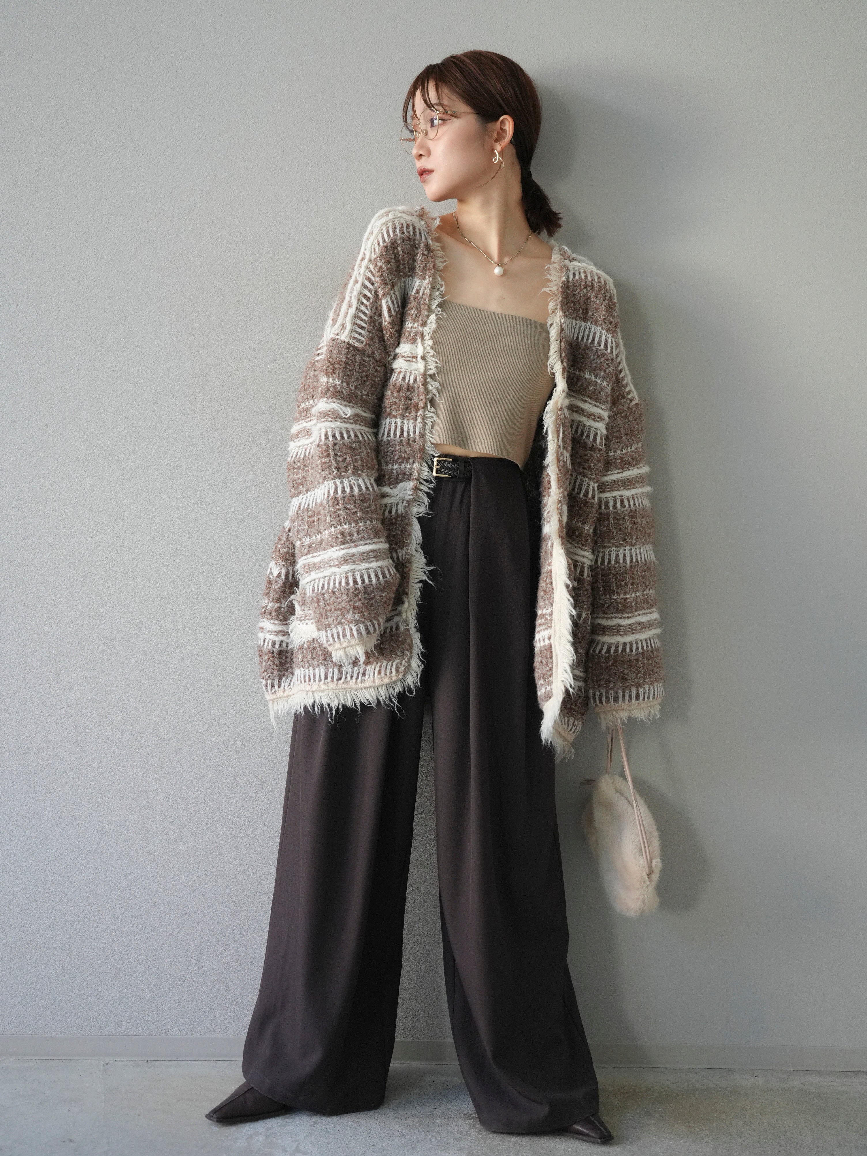 lumier ニットスカートセットアップ+ゴールドボタンダブルジャケット lumier ニットスカートセットアップ+ゴールドボタンダブル