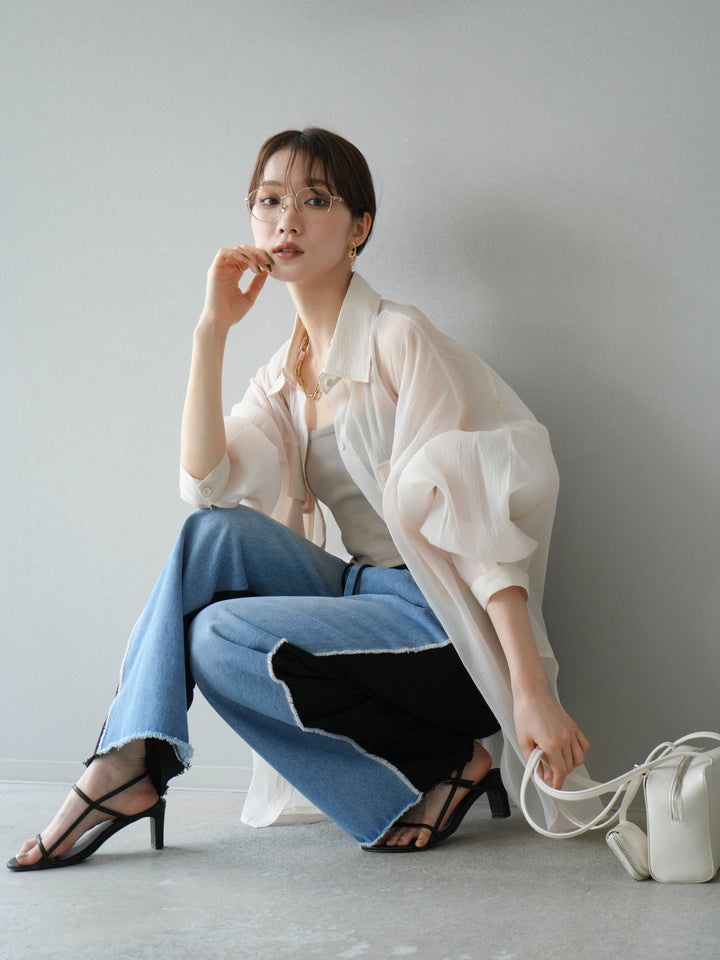 [予約]BIGポケットオーバーシアーシャツ/ホワイト