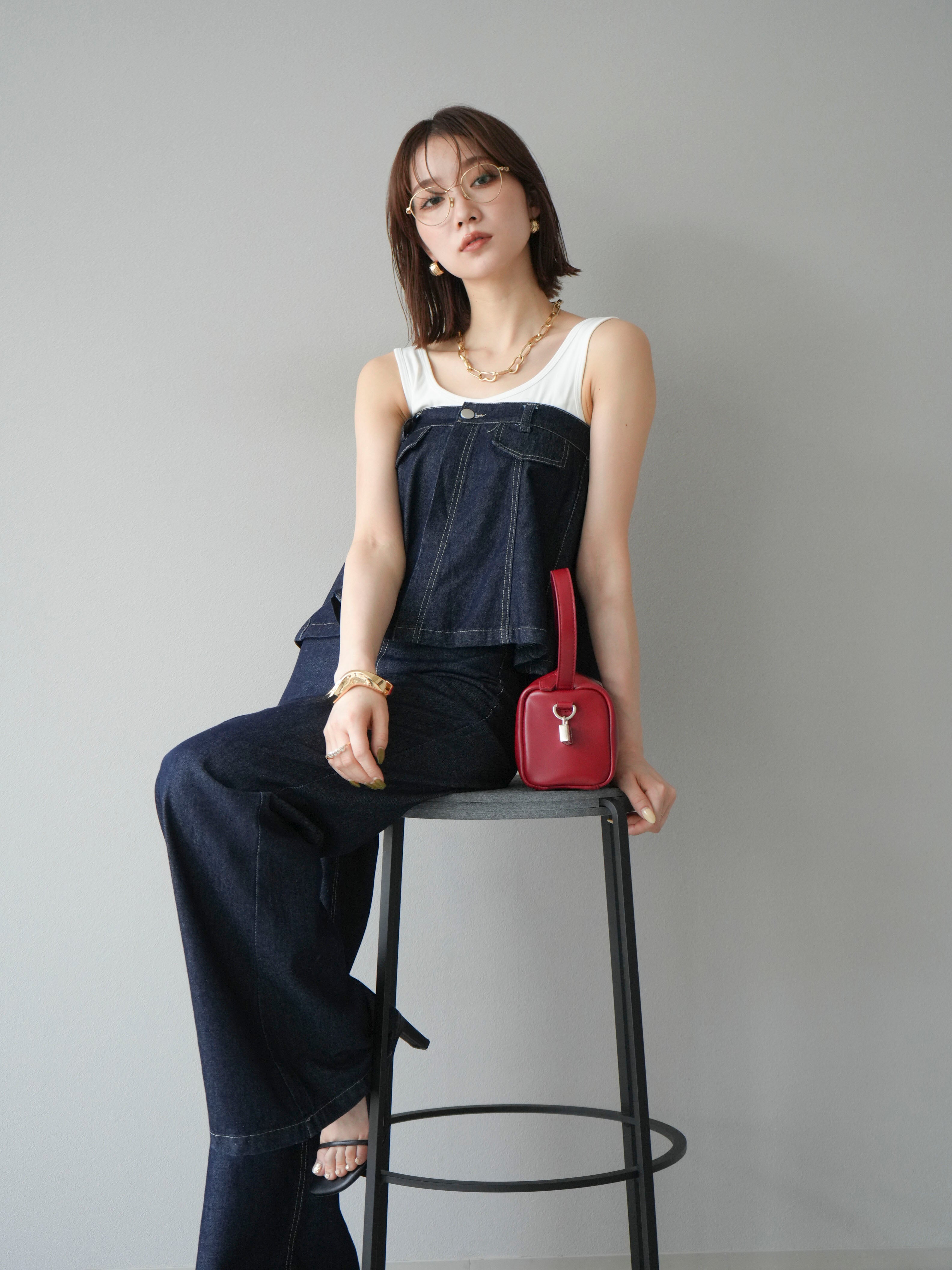 SET]マルチWAYデニムSET UP＆カップ付タンクトップ(2set) – Lumier
