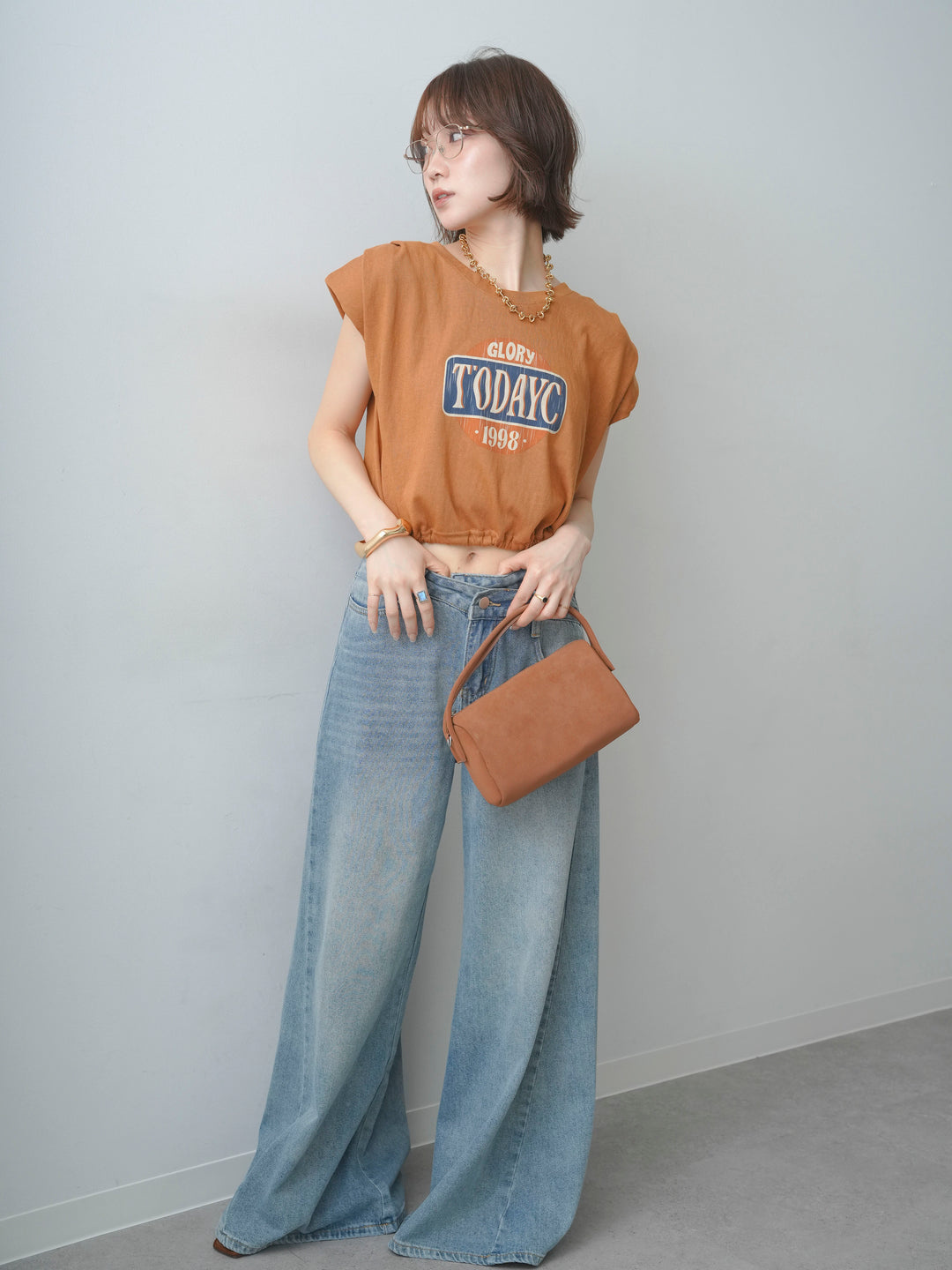 [SET]ヴィンテージロゴドロストTEE+選べるアクセセット(2set)