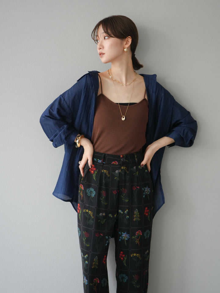 [予約]ワッシャーシャイニーシャツ/ブルー