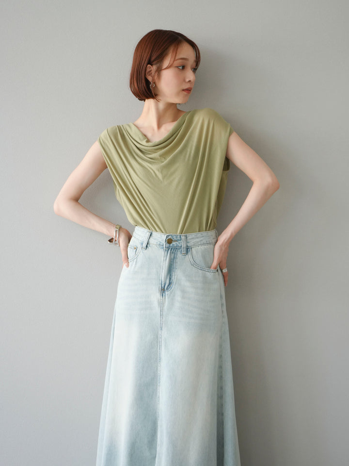 【預購】串珠鏈垂墜上衣/卡其色