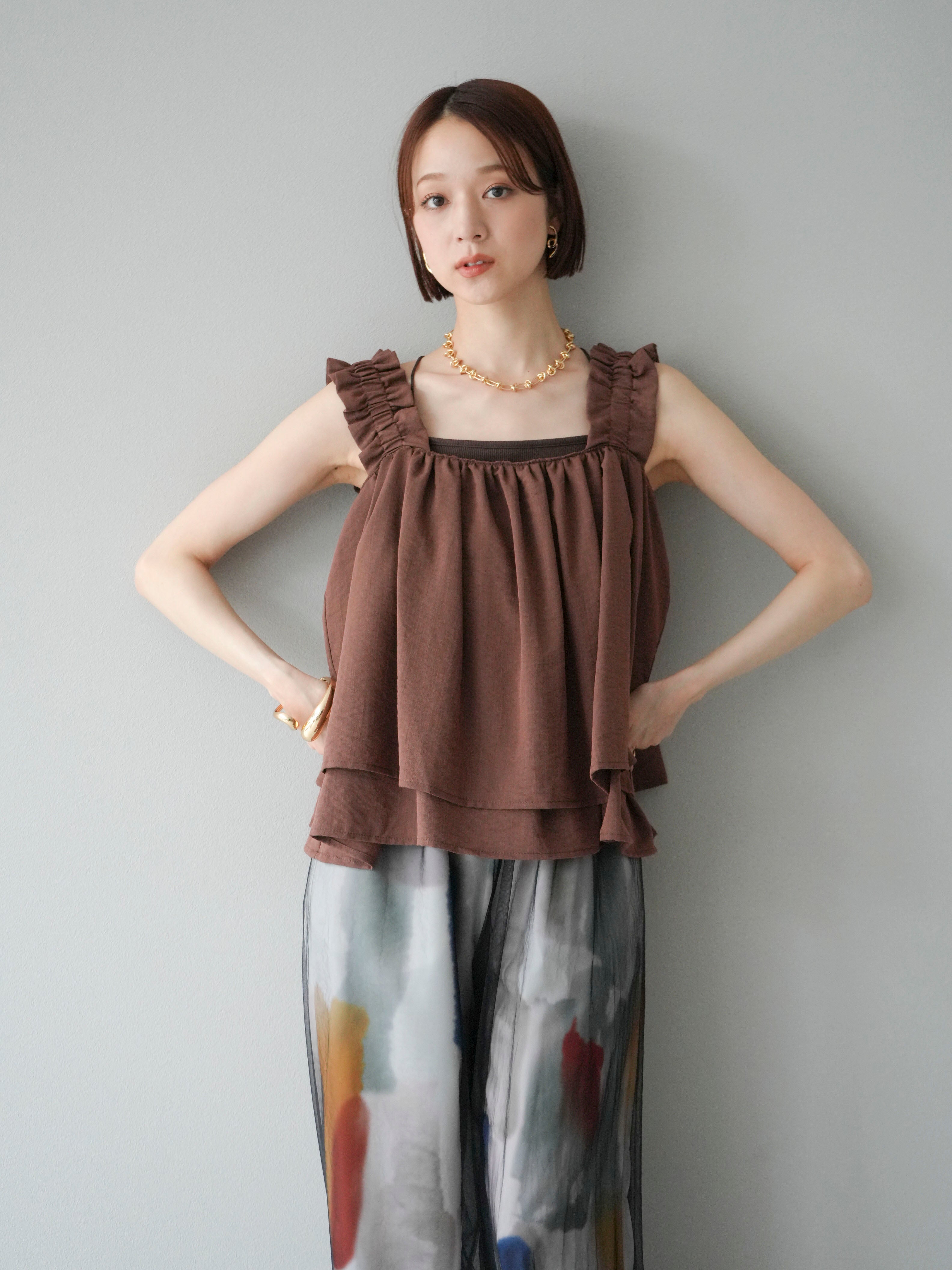 column ギャザータンクトップ COLUMN / ギャザータンクトップ｜ESTNATION ONLINE STORE