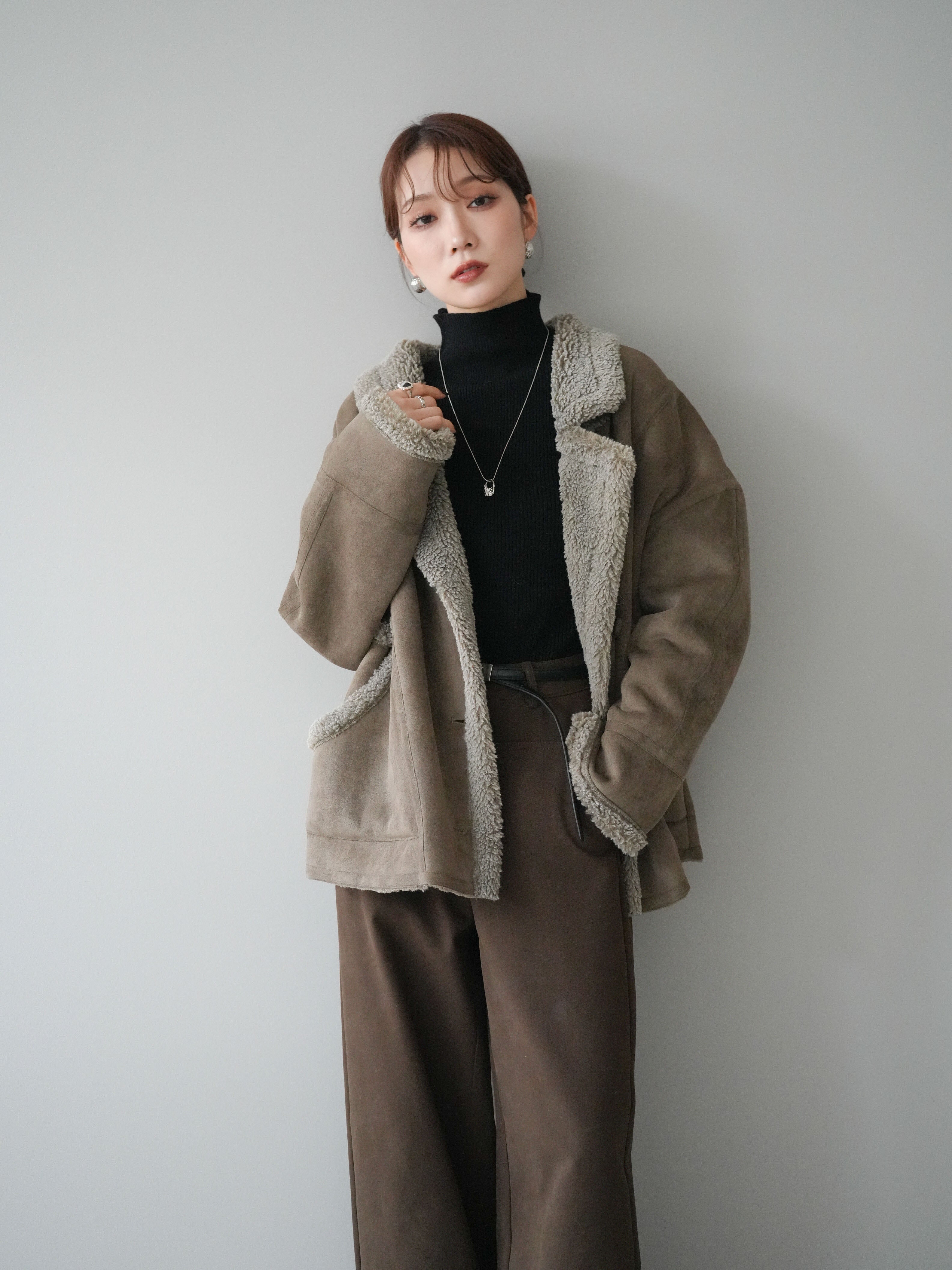 予約]ムートンボアジャケット/khaki – Lumier
