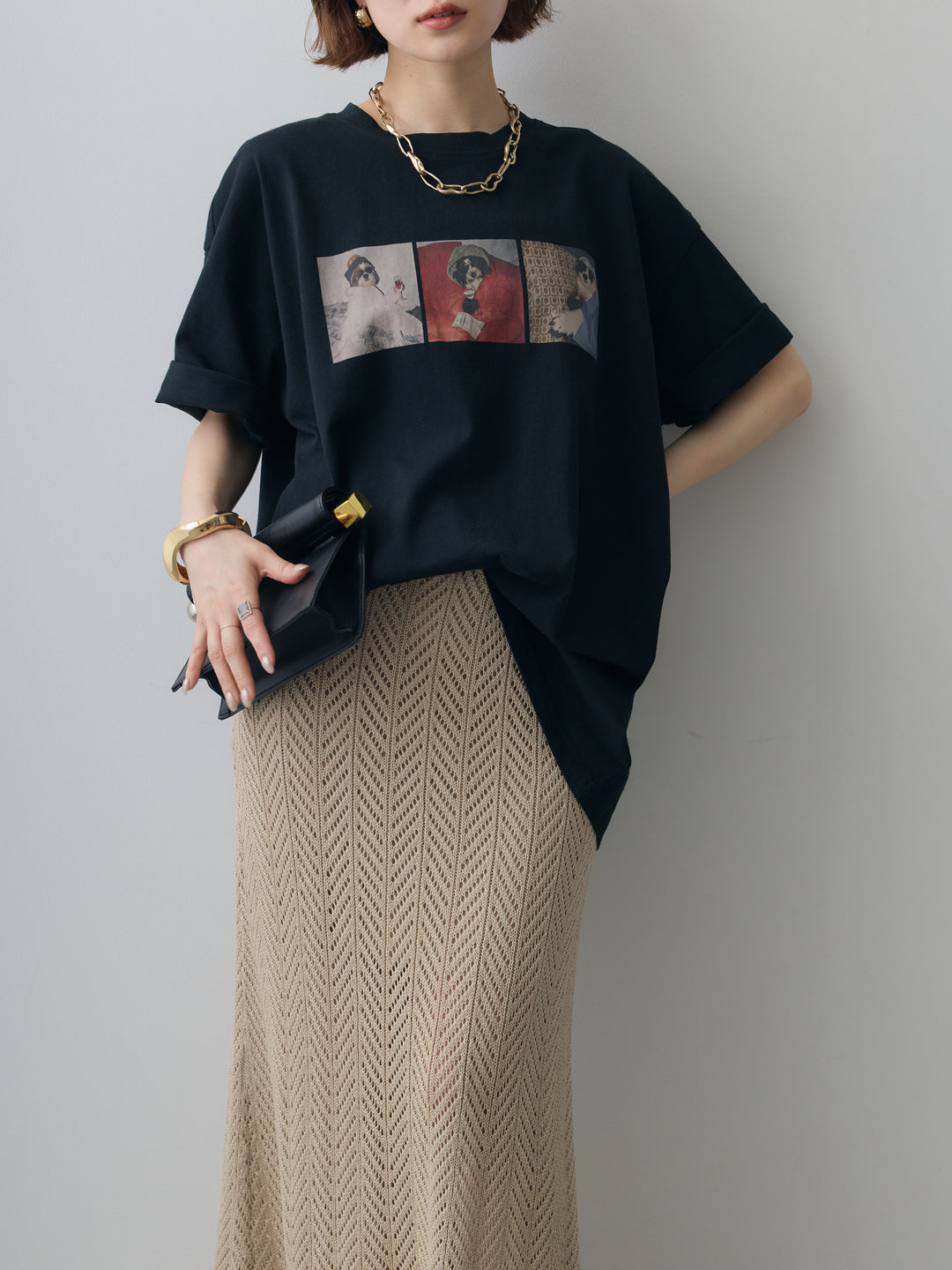 [予約]スリードッグフォトボックスTEE/black