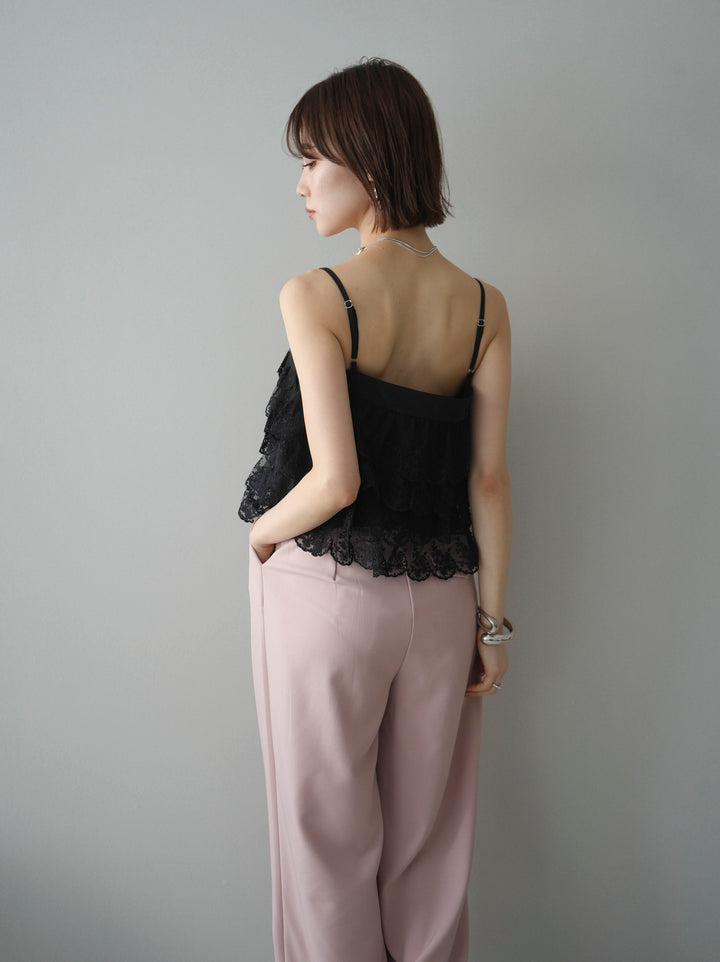[SET]スカラップレースフリルキャミソール+選べるアクセセット(2set)
