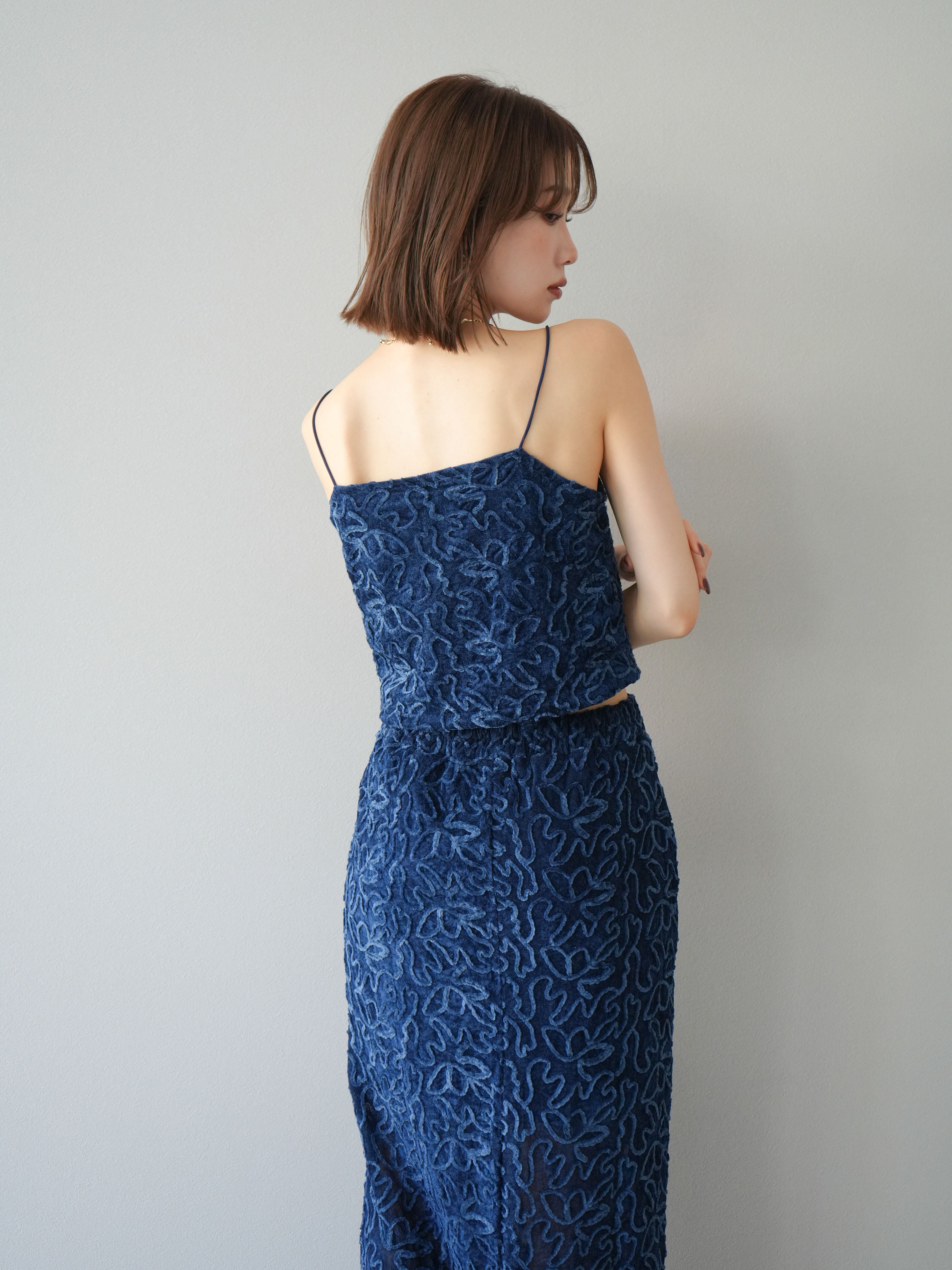 未使用❗️unoa ウノア　トップス　ベロアキャミソール 未使用❗️unoa ウノア トップス ベロアキャミソール 未使用