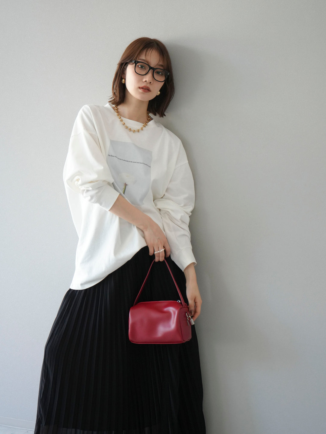 [予約]フラワーフォトプリントBIGロンT /オフ2