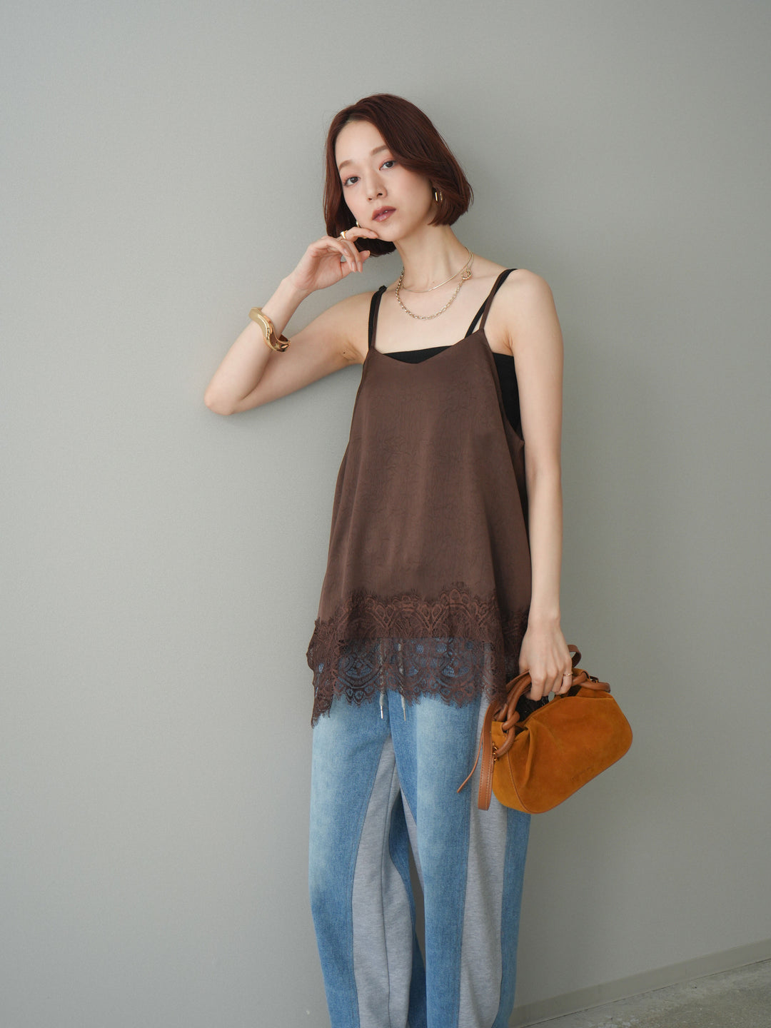 [SET]レーストリムキャミソール+レーストリムキャミソール(2set)