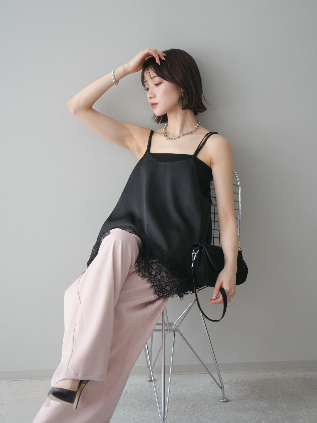 [SET]レーストリムキャミソール+レーストリムキャミソール(2set)