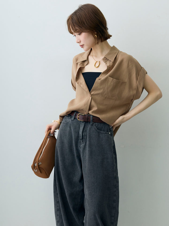 [SET]バックレースフレンチシャツ+バックレースフレンチシャツ(2set)