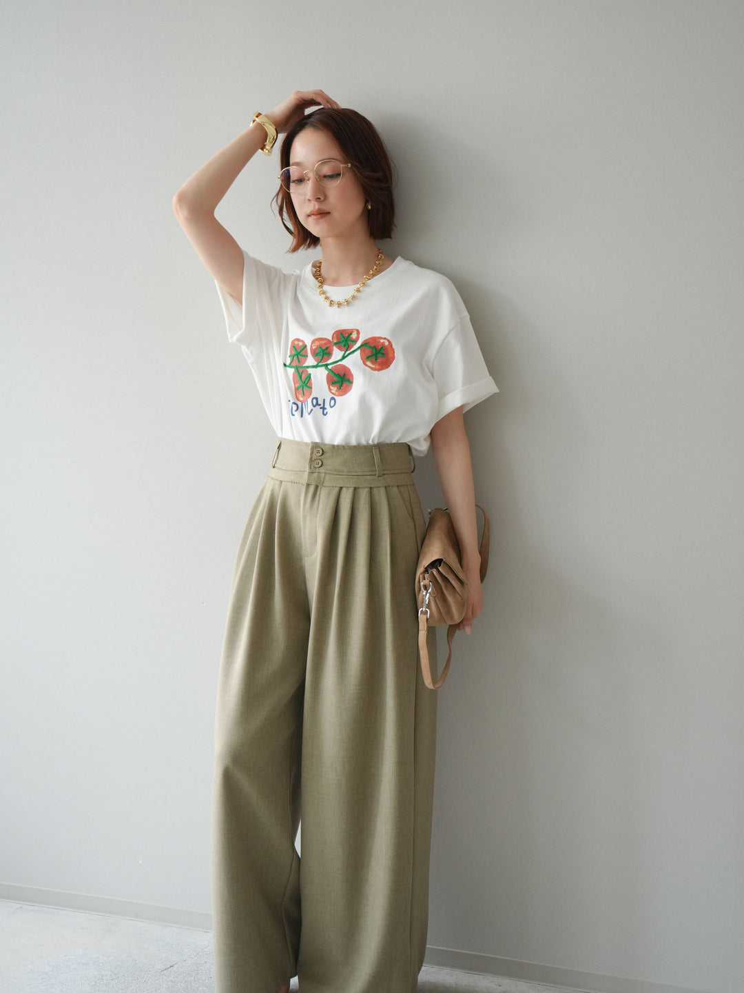 【預購】番茄刺繡T卹/白色