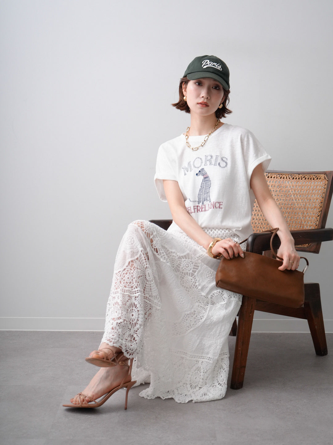 [SET]ドッグエンブロイダリーTEE+ドッグエンブロイダリーTEE(2set)