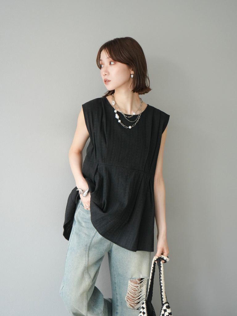 MAKINTOSH LONDON キュプラドビーストライプブラウス キュプラドビー