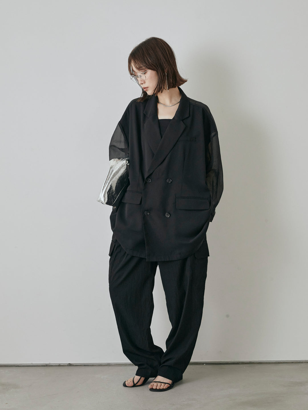 [預購] 軍裝工裝褲/黑色