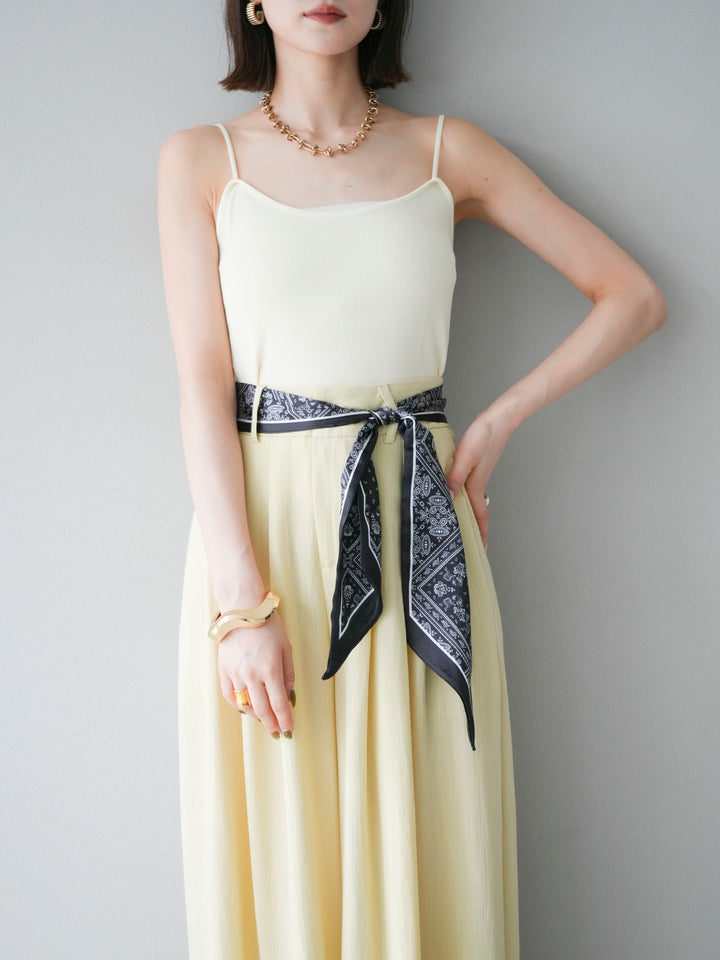 [予約]レーヨンニットキャミソール/アイボリー