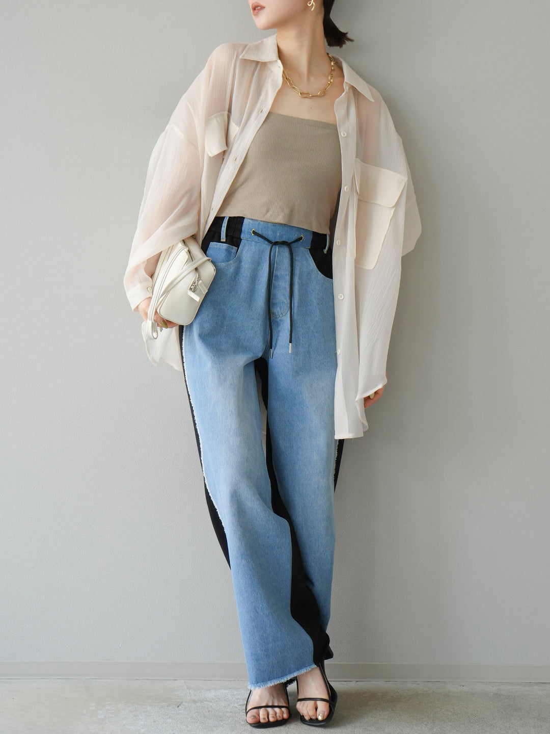 [予約]BIGポケットオーバーシアーシャツ/ホワイト