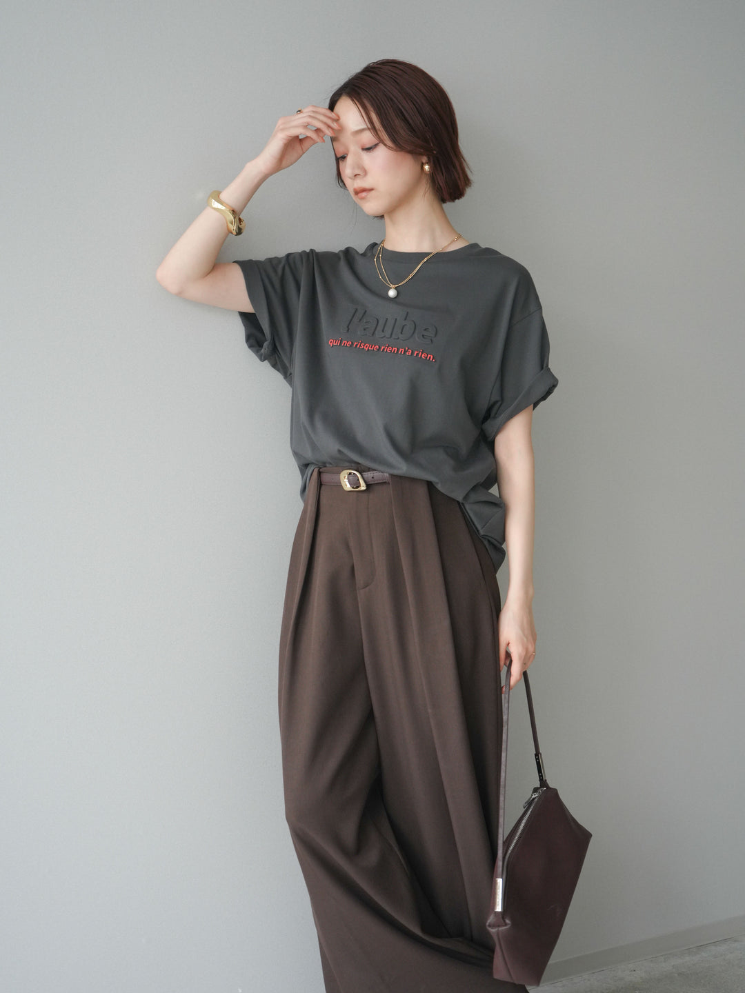 [SET]エンボスロゴTEE+選べるアクセセット(2set)