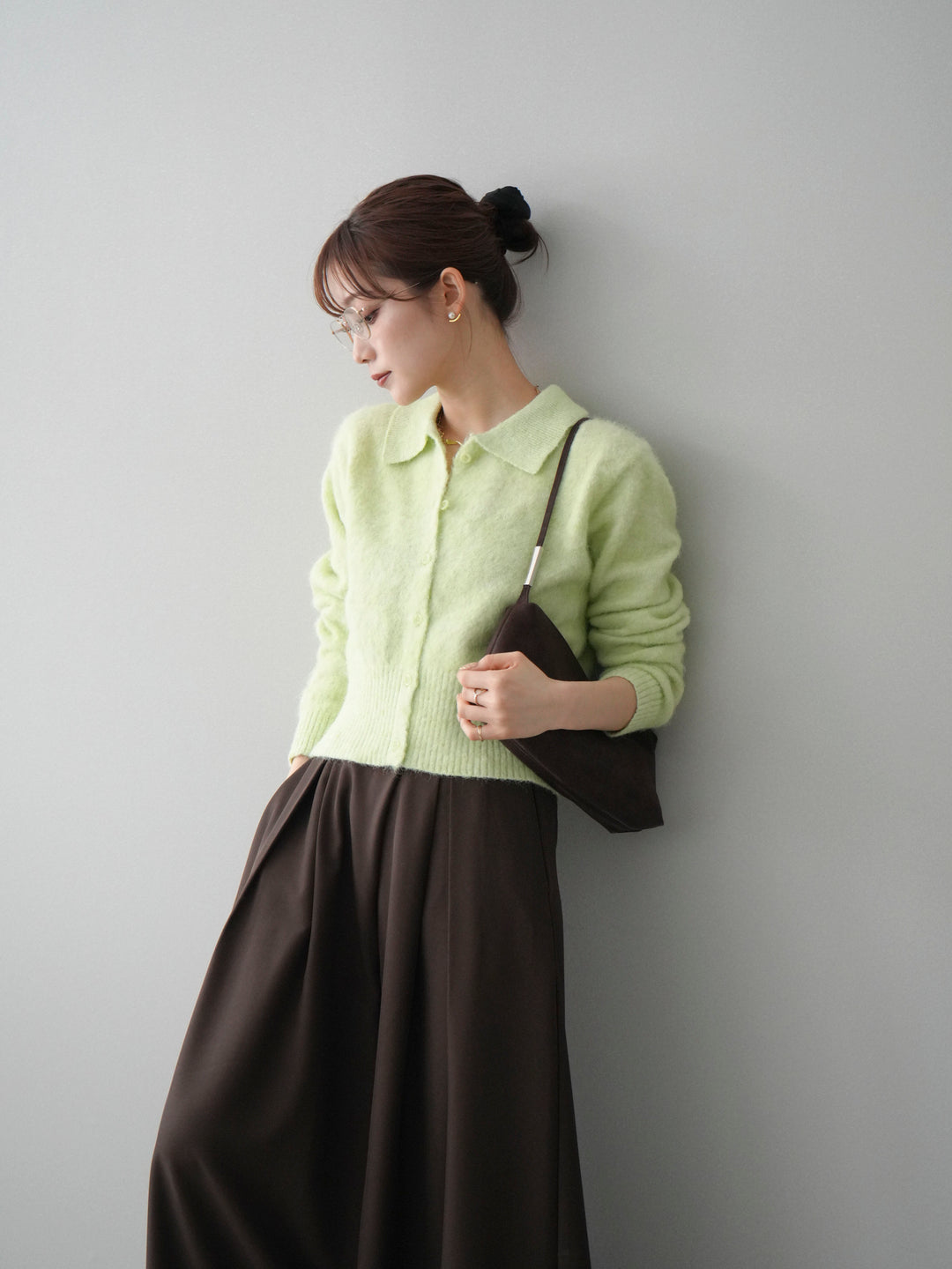 [SET]モヘア衿付きボタンプルオーバー+モヘア衿付きボタンプルオーバー(2set)