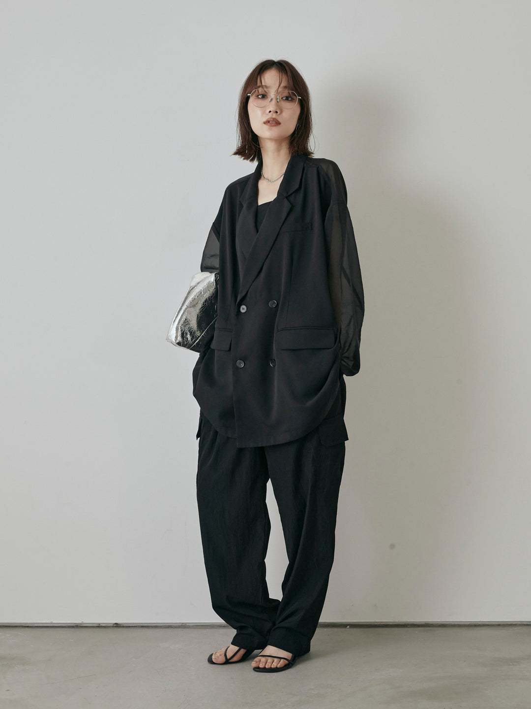 [預購] 軍裝工裝褲/黑色