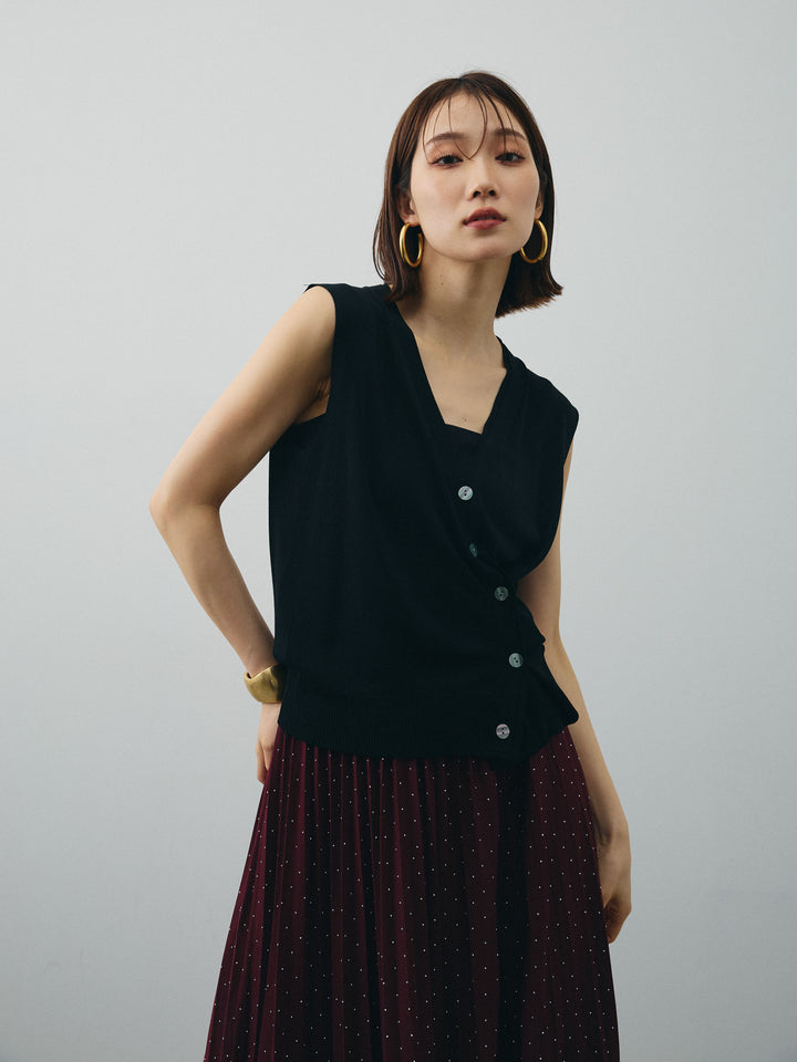 [SET]クールタッチ2WAYデザインニットベスト+クールタッチ2WAYデザインニットベスト(2set)