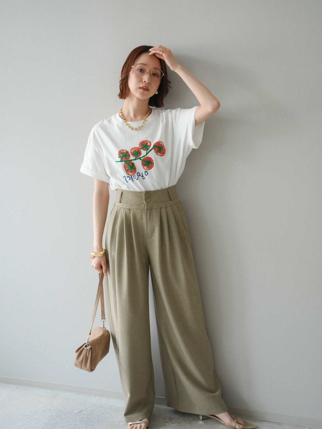 【預購】番茄刺繡T卹/白色