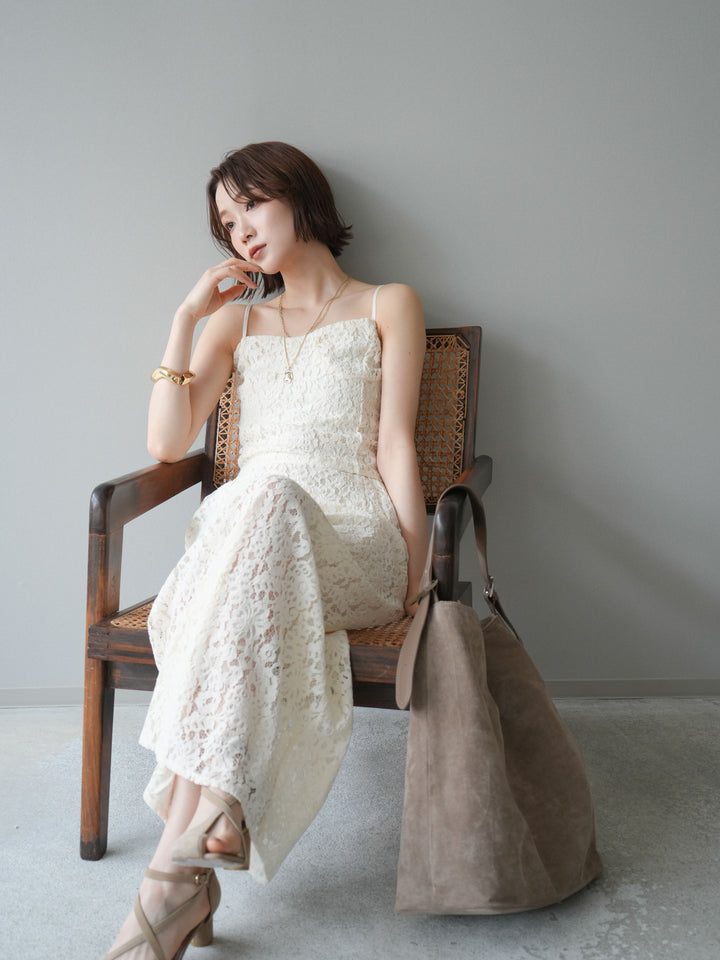 [SET]フルレースキャミ＆IラインスカートSET UP