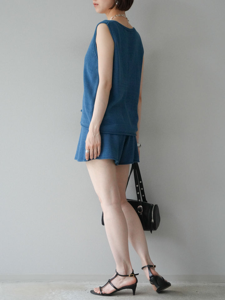 [SET]ニットベスト＆ショートパンツSET UP(2set)