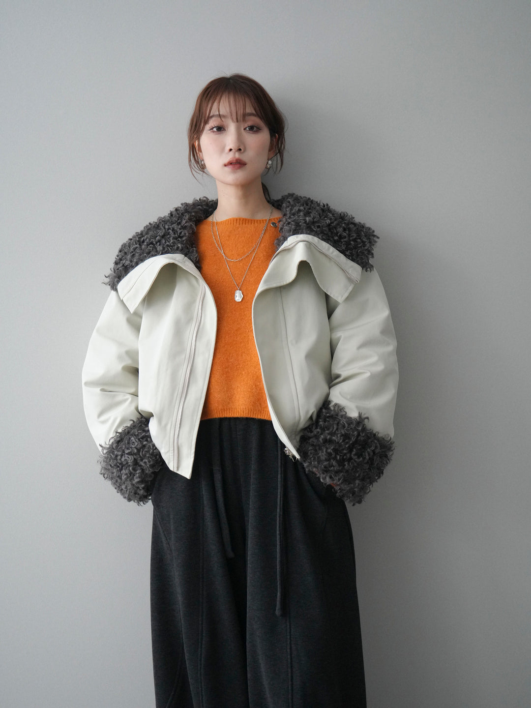 [予約]プードルファーダウンジャケット/ivory