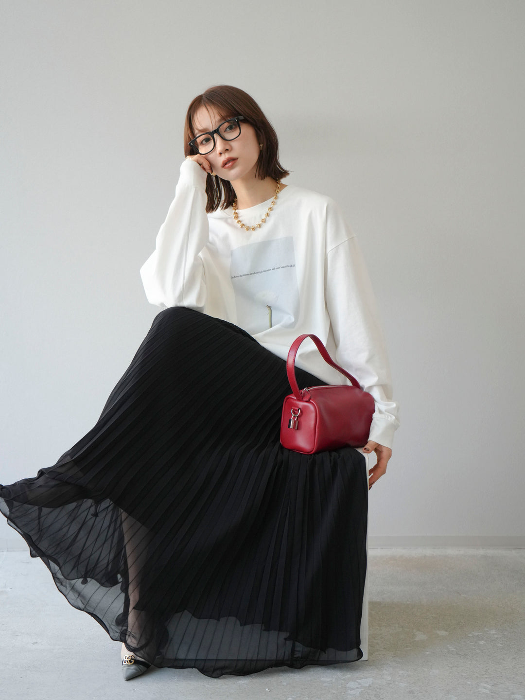 [予約]フラワーフォトプリントBIGロンT /オフ2