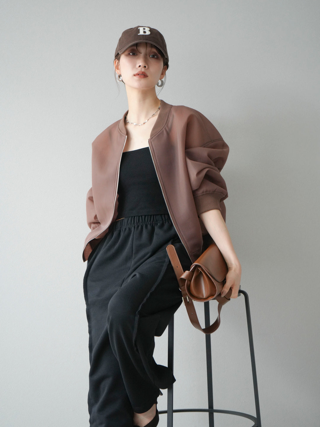 [予約]シアーダンボールボリュームスリーブMA-1/ブラウン