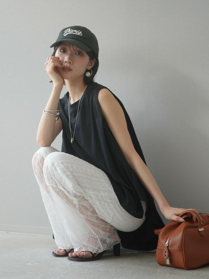 [預訂] Cool Touch Tuck Flare Cut Pullover/黑色