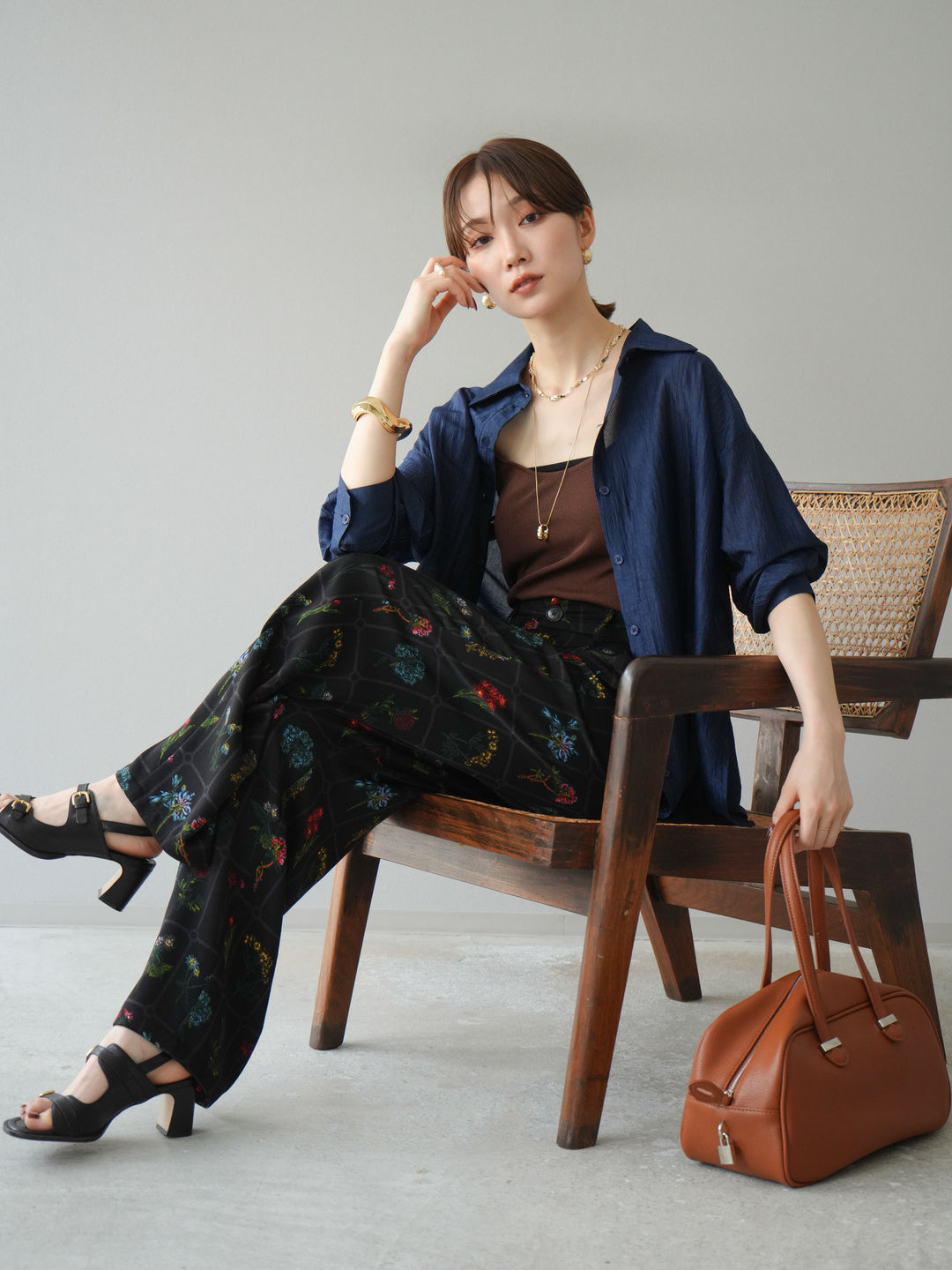 [予約]ワッシャーシャイニーシャツ/ブルー