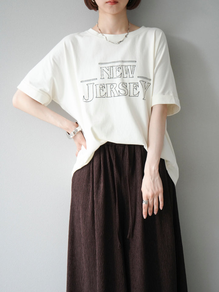 [予約]ビンテージロゴプリントTシャツ/アイボリー