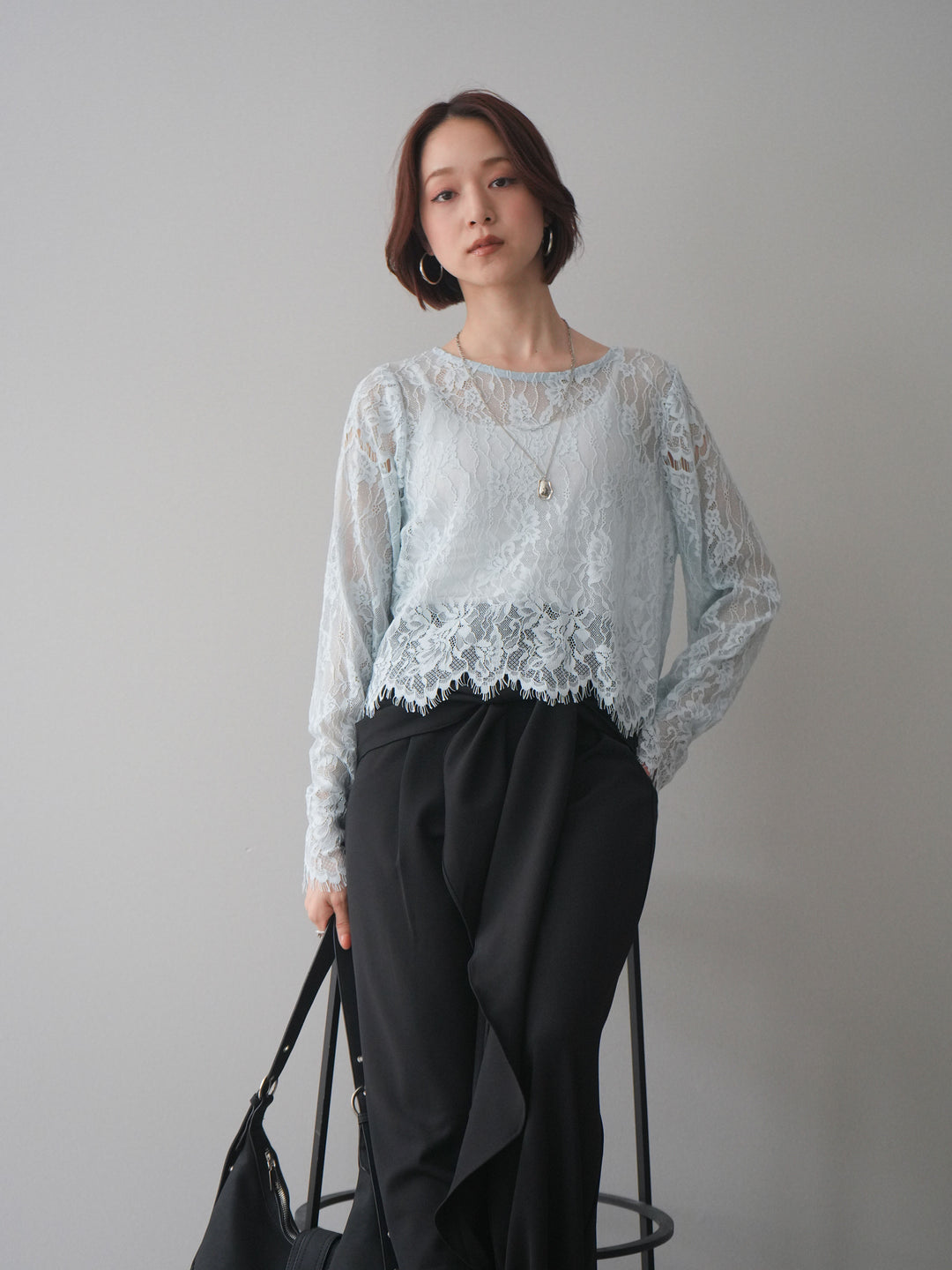 [SET]2WAYスリーブレーストップス+2WAYスリーブレーストップス(2set)