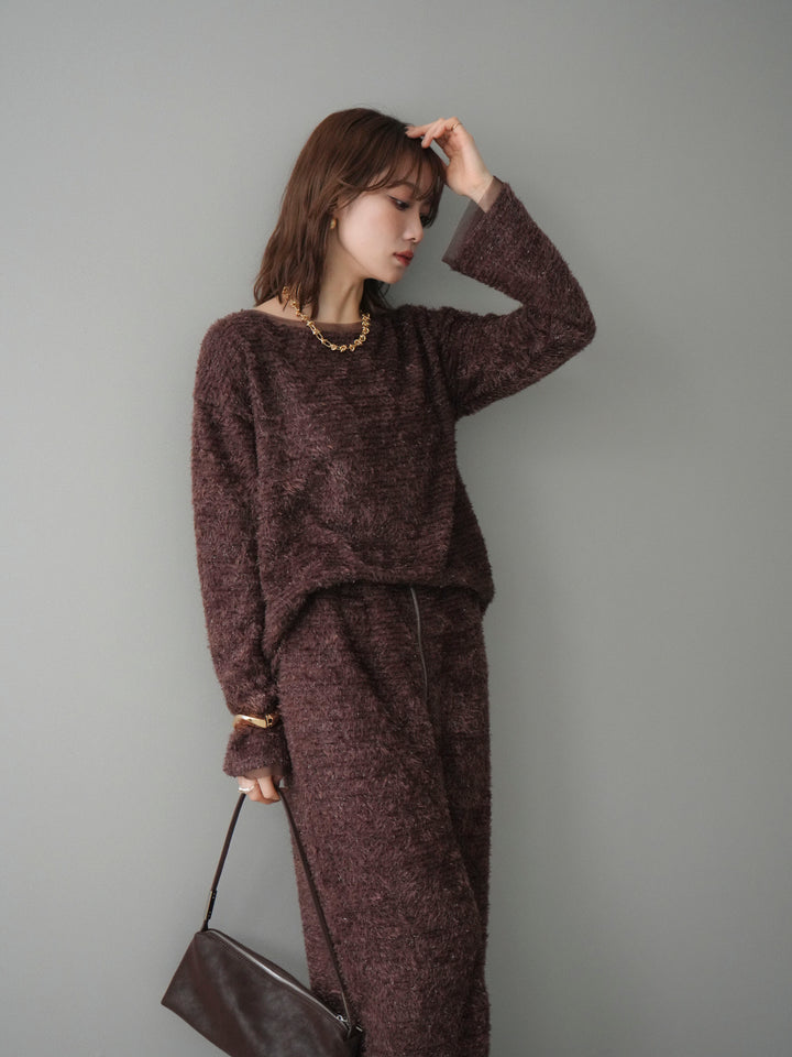 [SET]ラメシャギートップス+選べるアクセセット(2set)