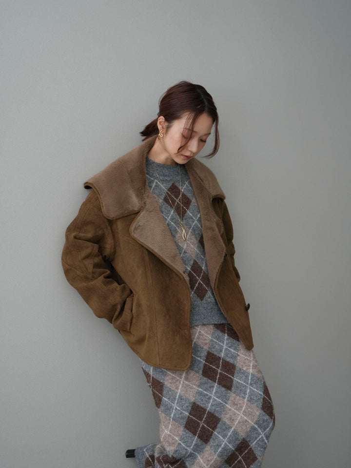 [SET]アーガイルニットプルオーバー&ロングスカートSET UP+アーガイルニットプルオーバー&ロングスカートSET UP(2set)