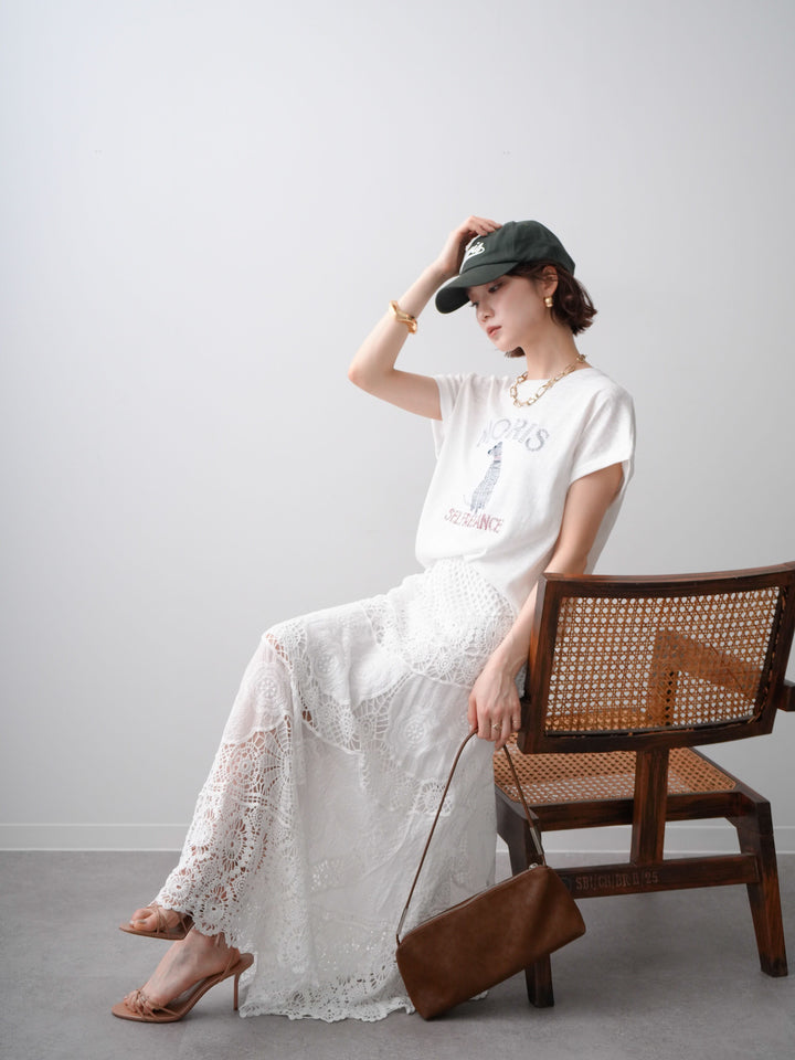 [SET]ドッグエンブロイダリーTEE+選べるアクセセット(2set)