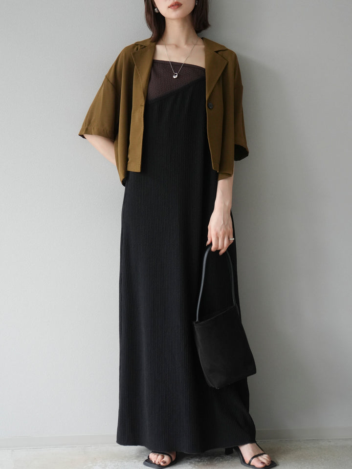 [予約]ハーフショートジャケット/ブラウン