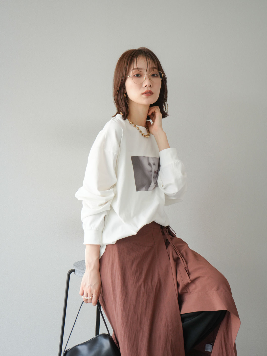 [予約]ウーマンプリントBIGロンT/オフ1