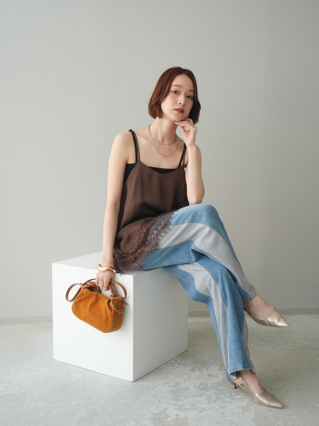 [SET]レーストリムキャミソール+レーストリムキャミソール(2set)