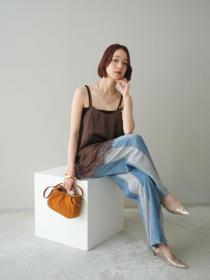 [SET]レーストリムキャミソール+レーストリムキャミソール(2set)