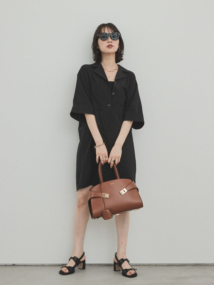 [SET]クレープシフォンシャツロンパース+クレープシフォンシャツロンパース(2set)