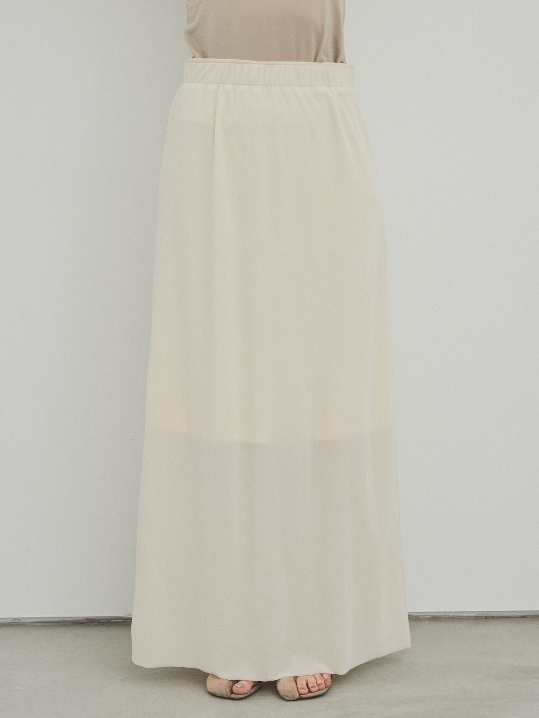 [予約]ベロアナロースカート/アイボリー