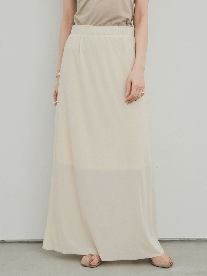 [予約]ベロアナロースカート/アイボリー